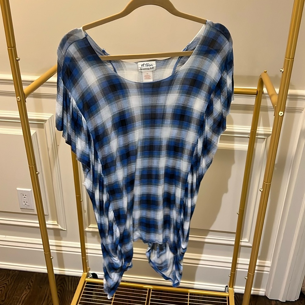 Blue and White Shirt